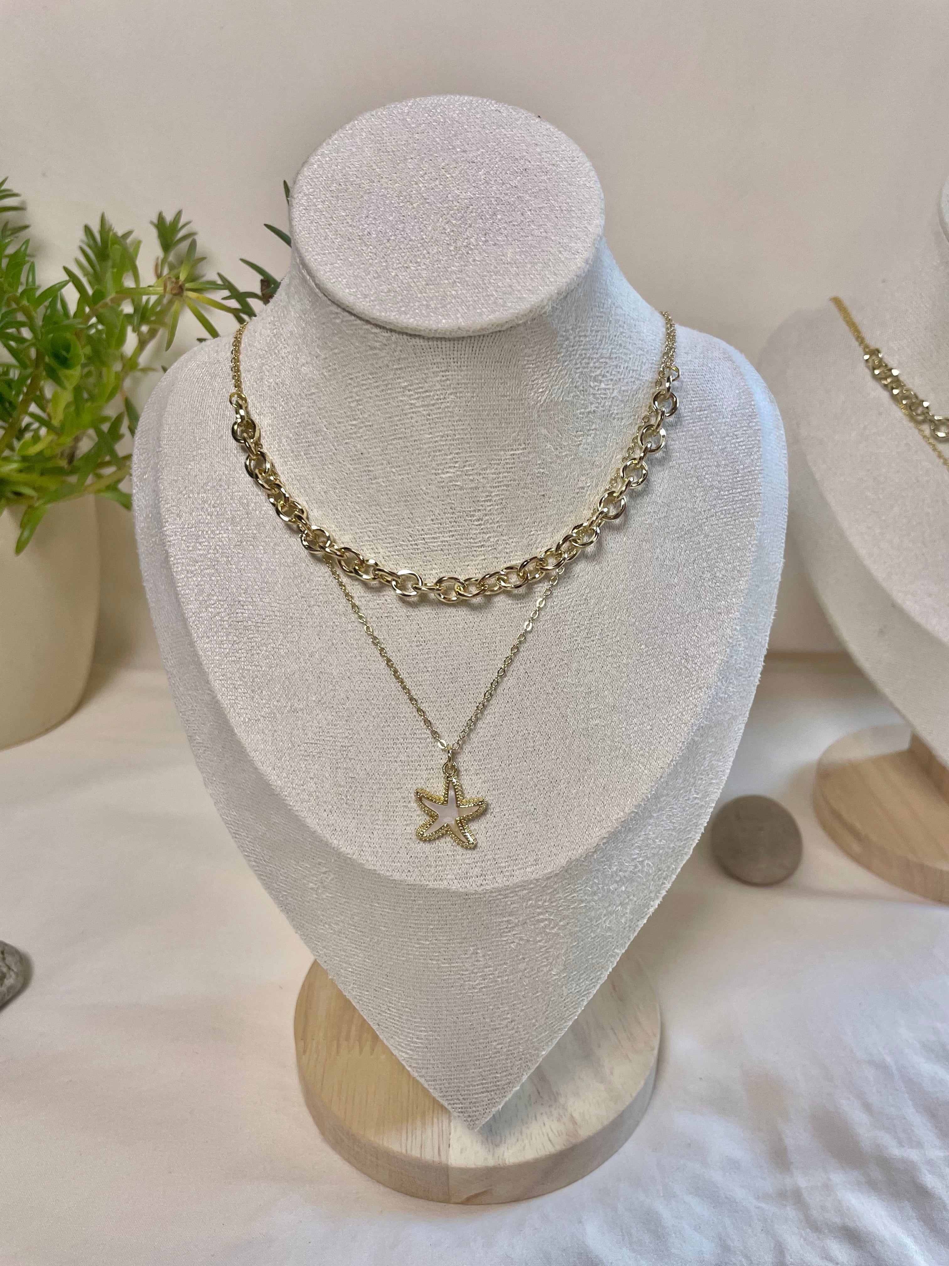 Collar Doble Estrella Mar