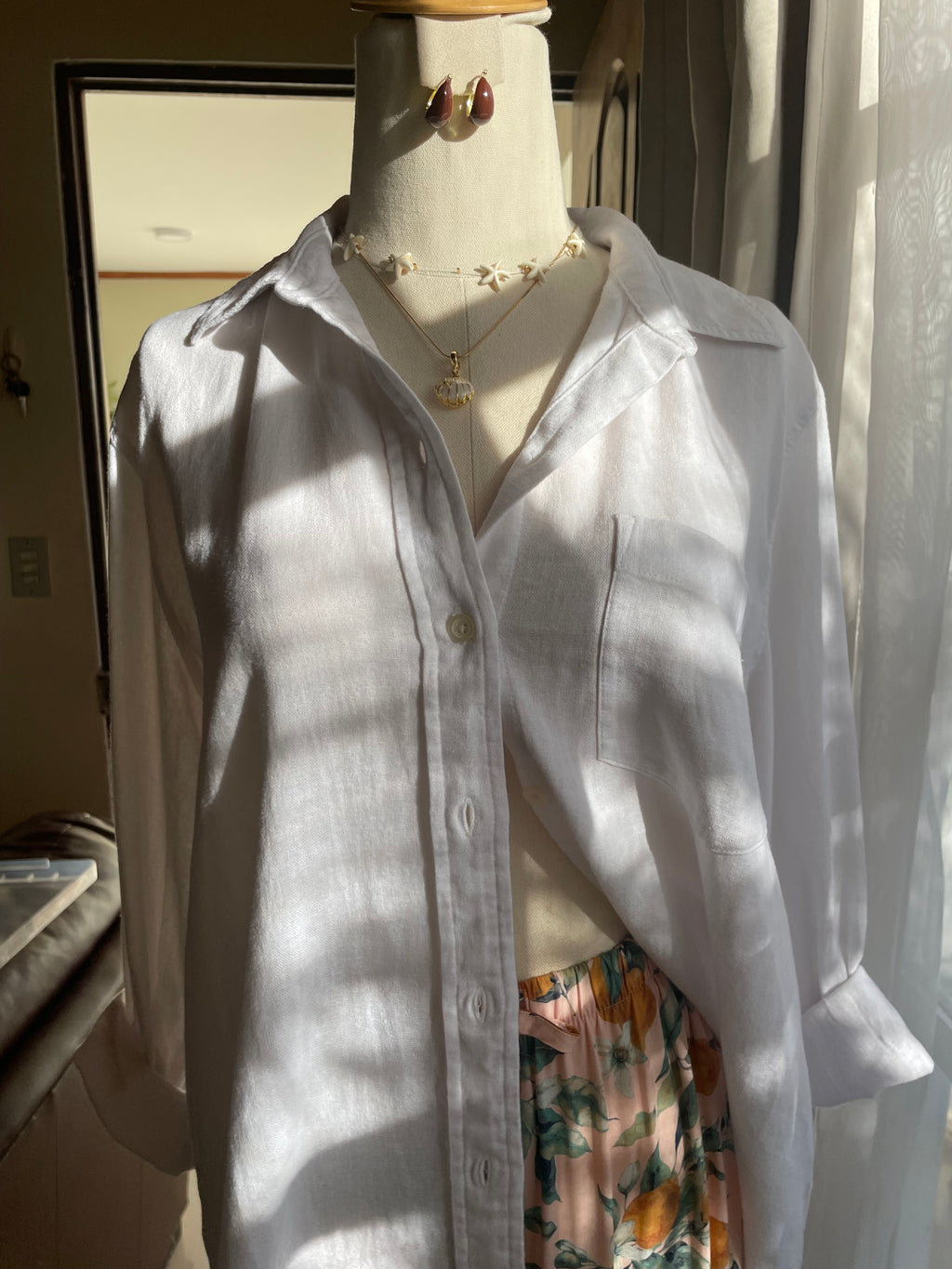 Camisa Blanca GAP Manga Larga