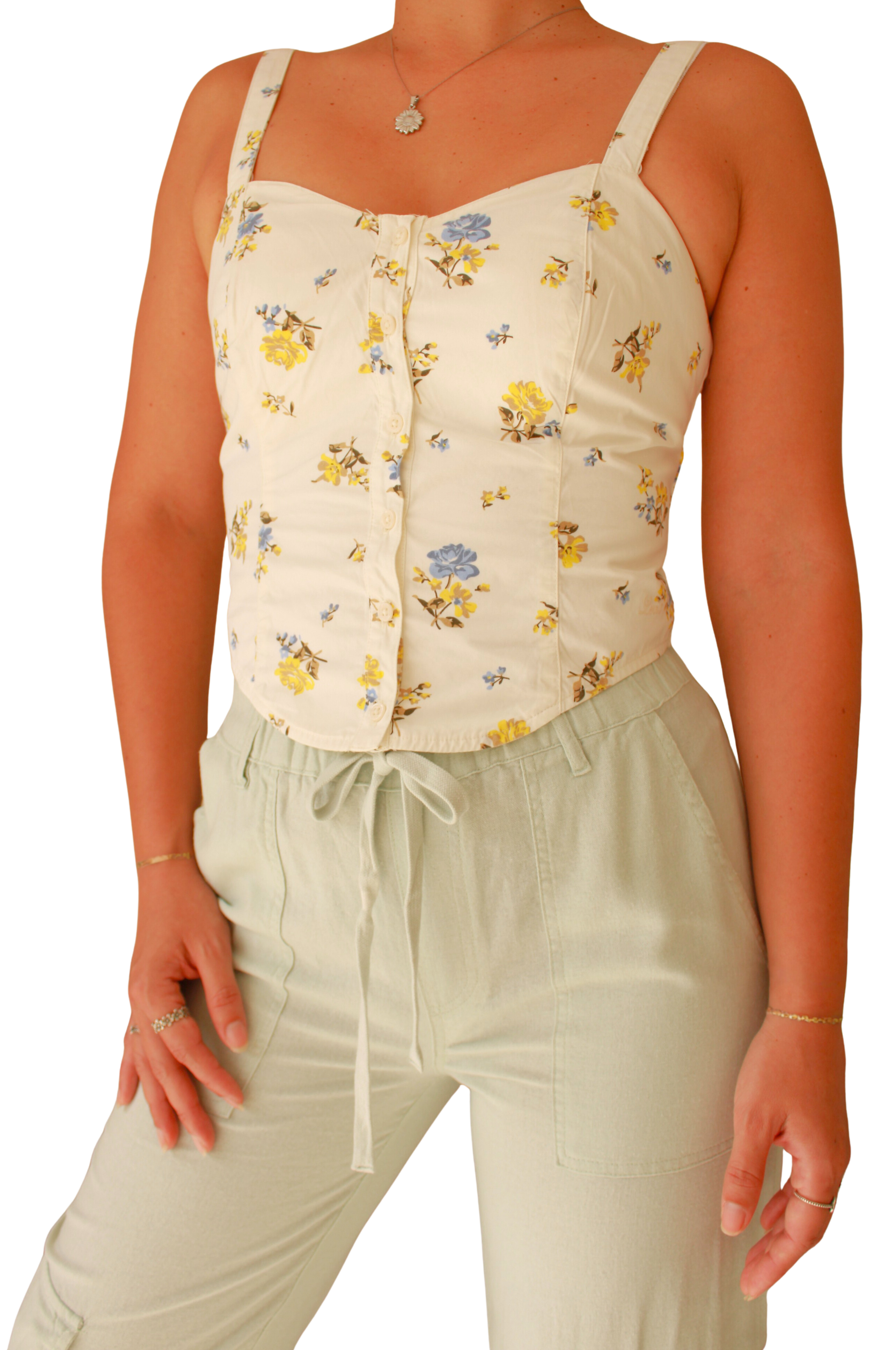 Pantalon Cargo Turquesa Pastel