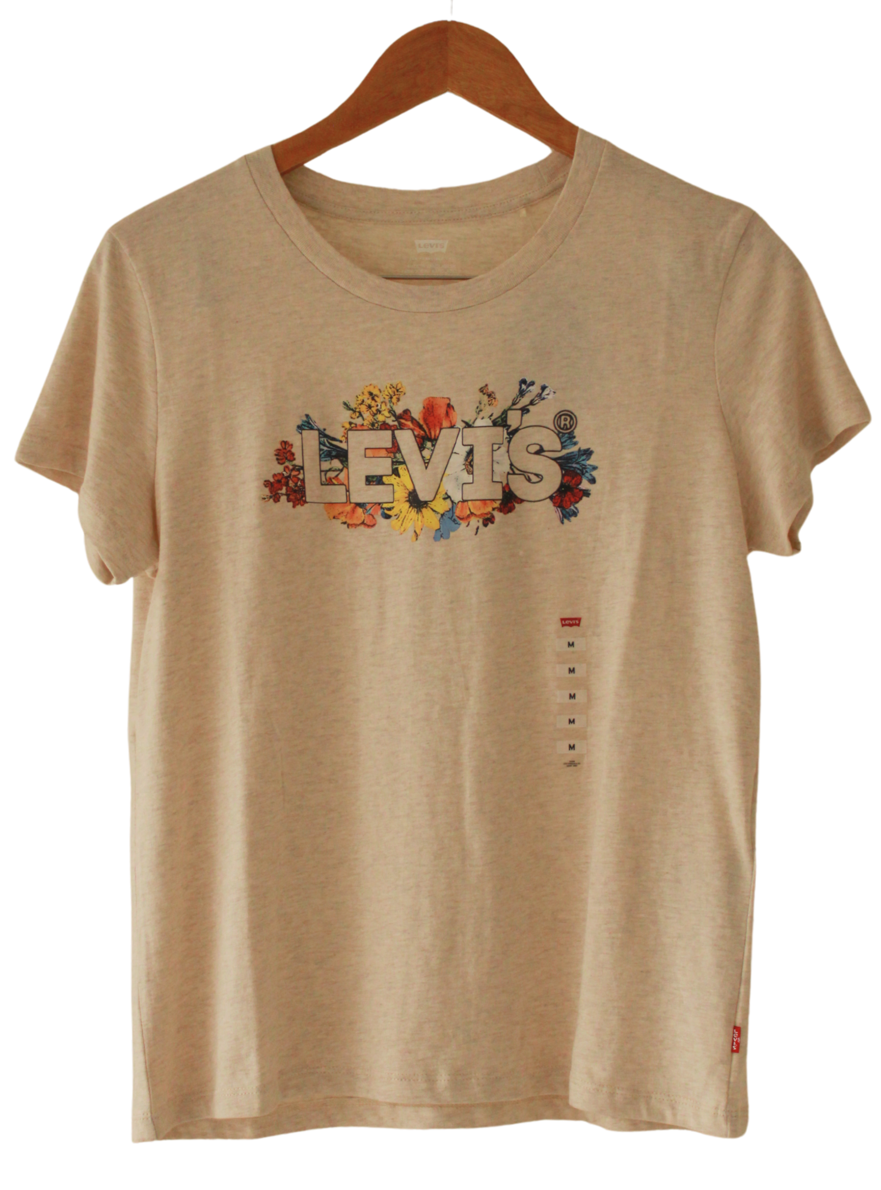 Camiseta Levis Logo Flores