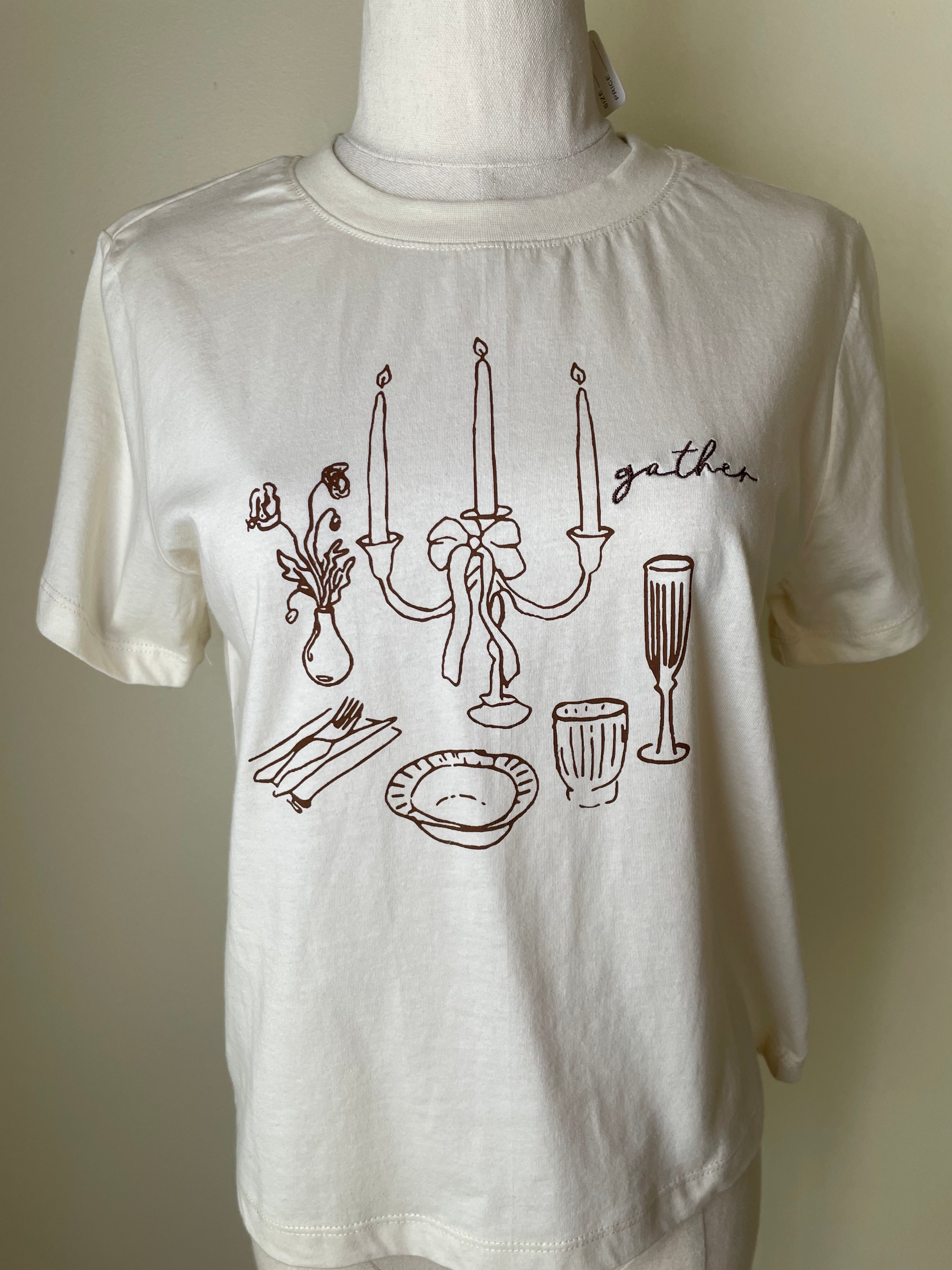 Camiseta Candelabros Crema