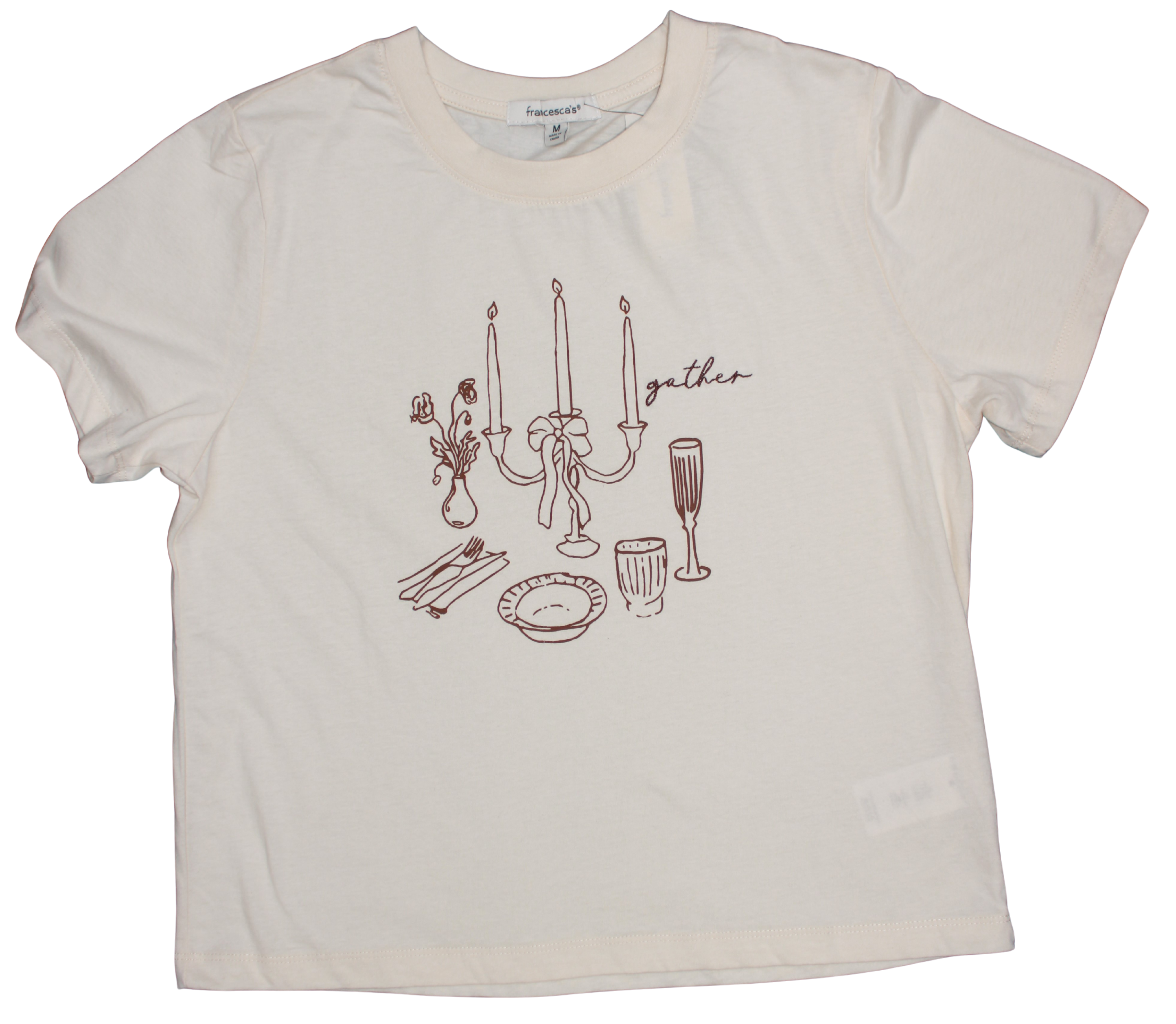 Camiseta Candelabros Crema