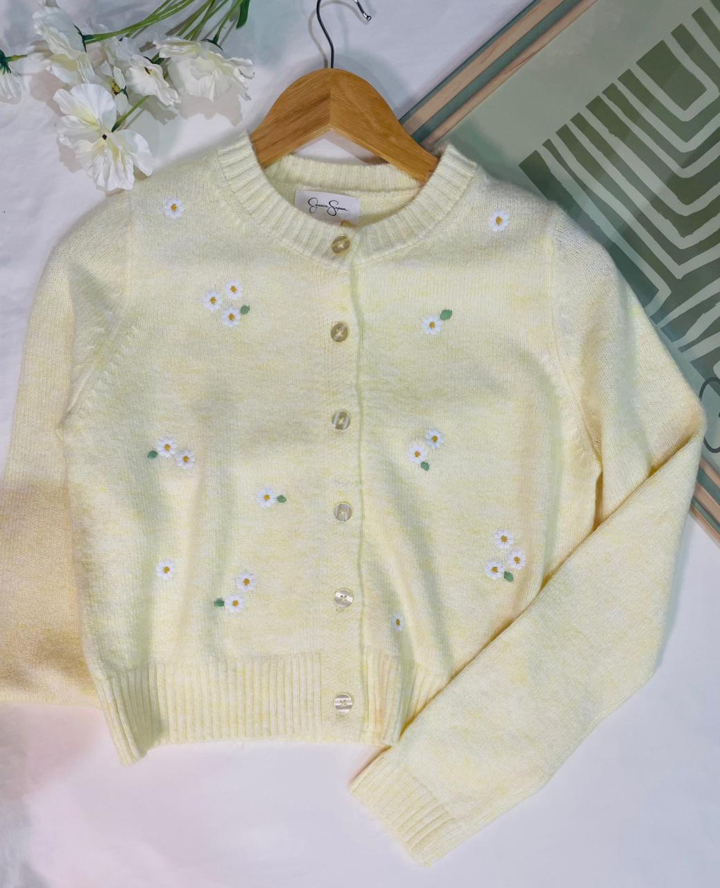 Cardigan Jessica Simpson Amarillo Pastel