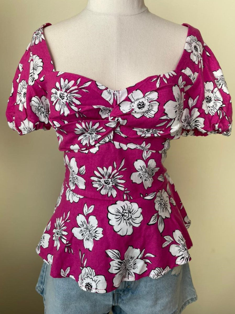Blusa Fuchsia Bloom