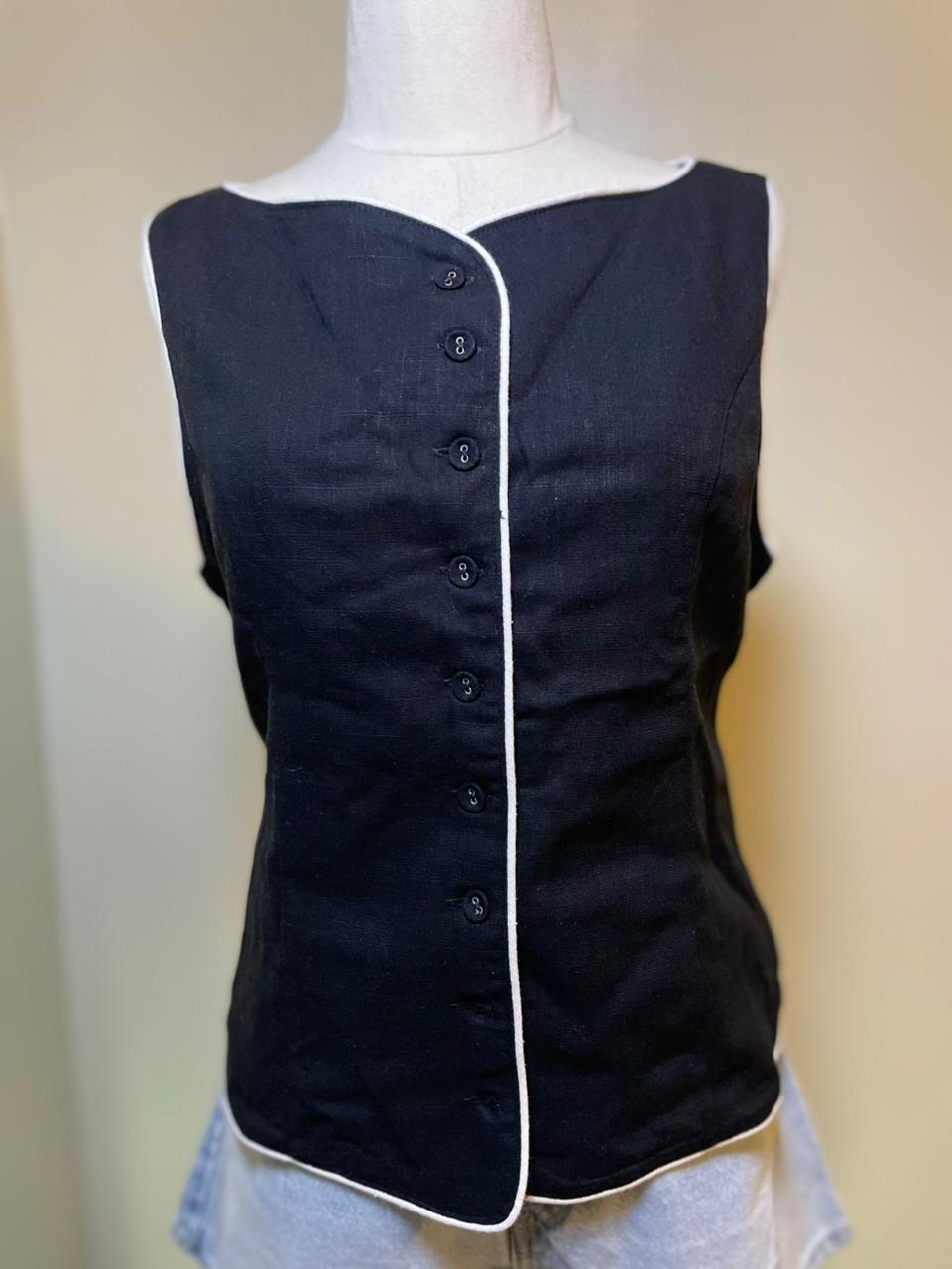 Chaleco Black & White Chic