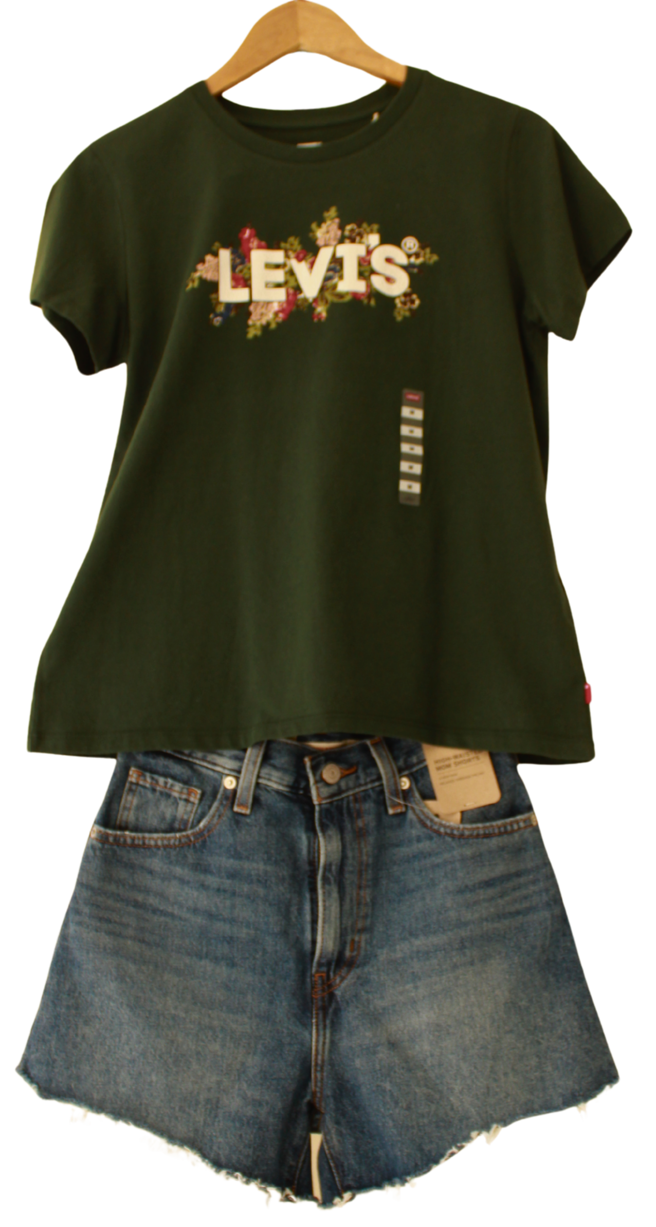Camiseta Levis Logo Flores