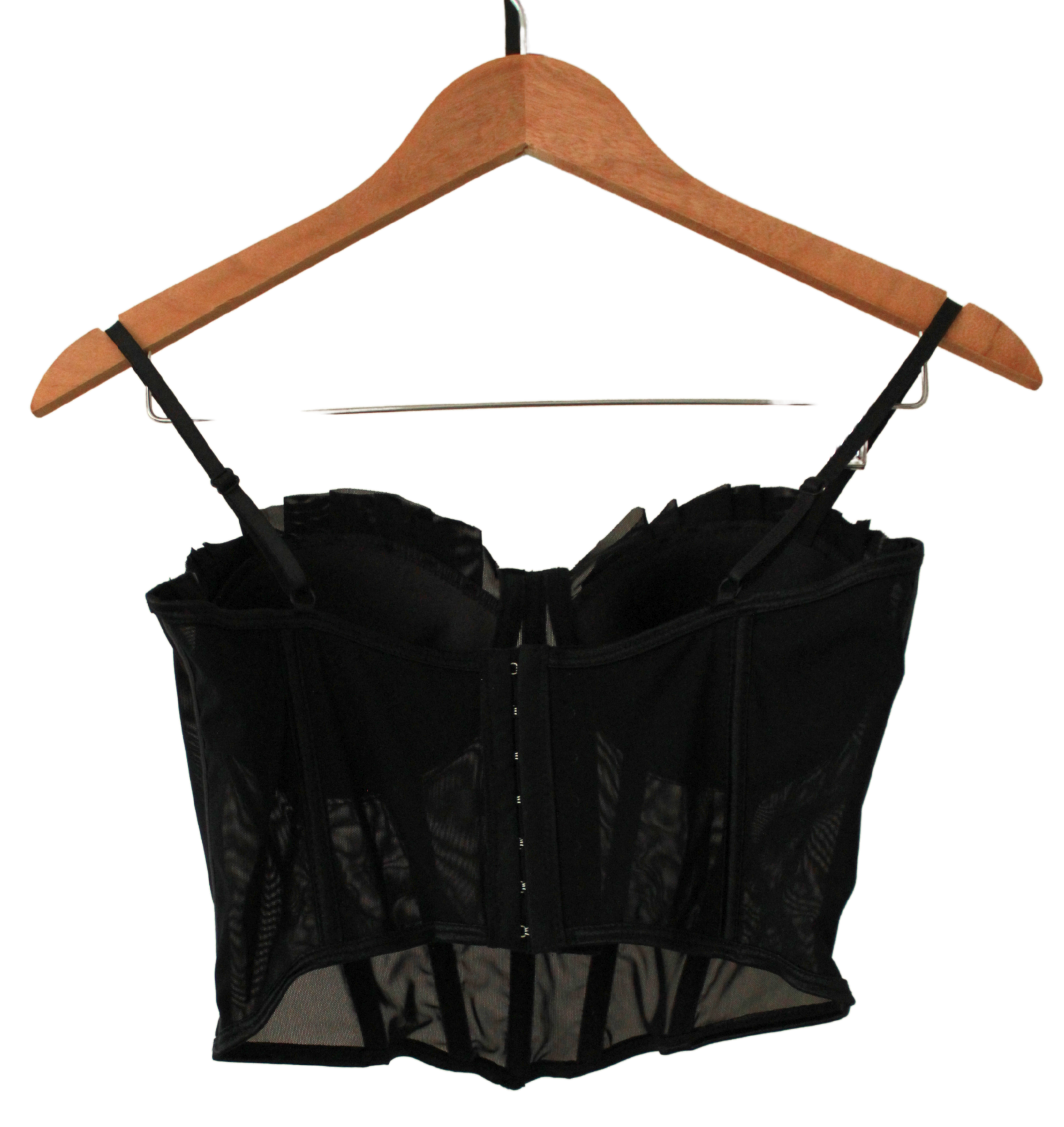 Bralette estilo corset Negro