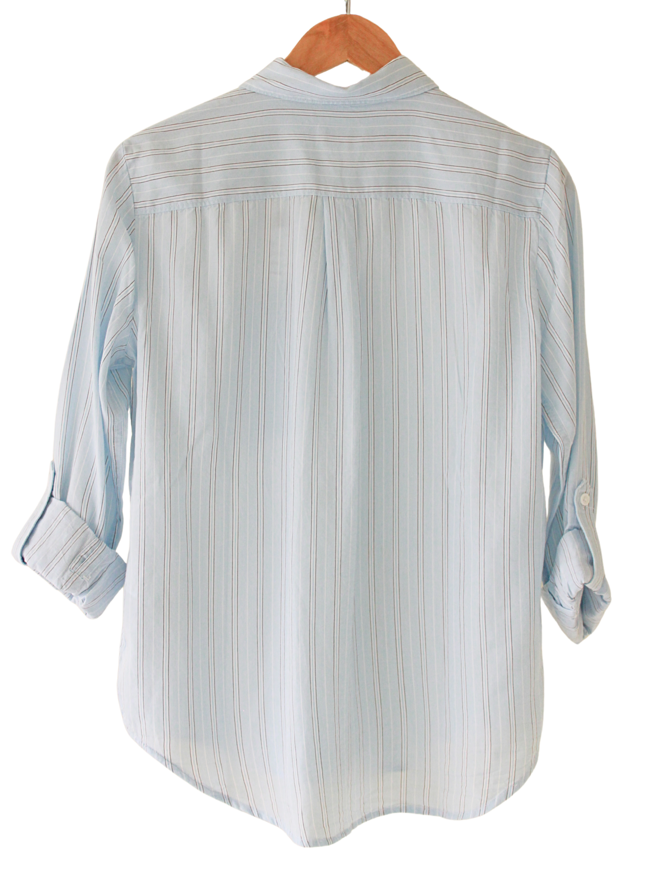 Camisa Levis Botones 3/4  Celeste