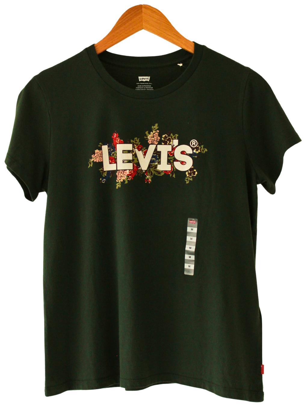 Camiseta Levis Logo Flores