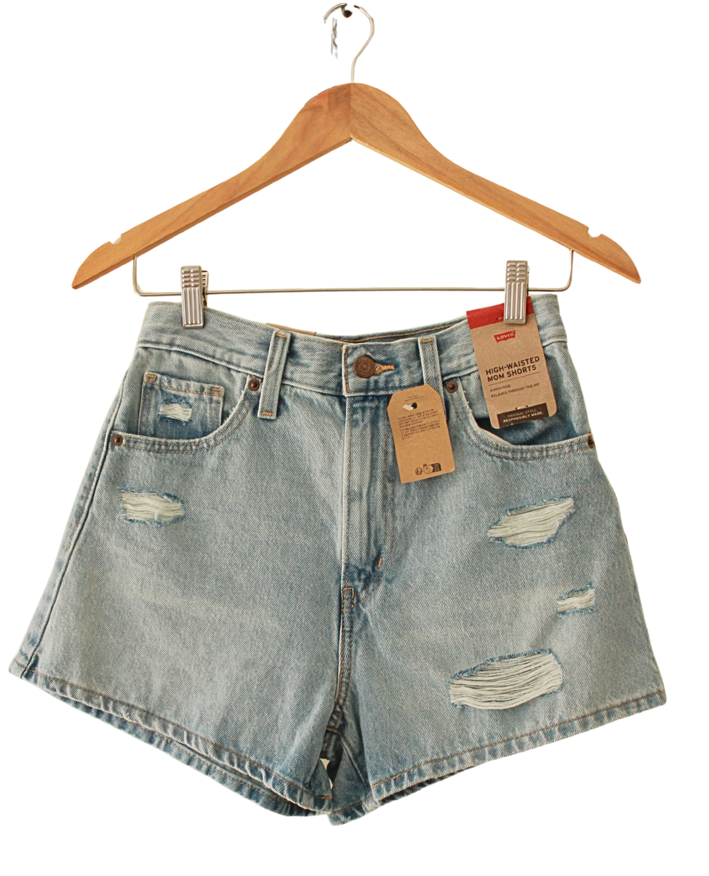 Short Levis Azul Claro