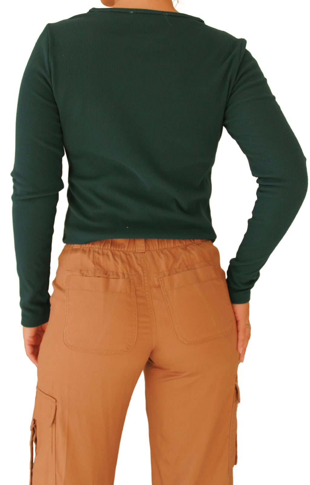 Blusa Madden Girl Manga Larga Verde